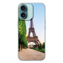 Чохол Ейфелева Вежа iPhone 16 Plus - (AlphaPrint) (Дорога до Парижу)