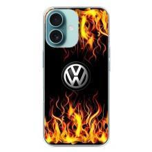 Чехол "Фольксваген" для iPhone 16 Plus – Огненный Лого