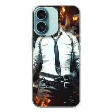 Силиконовый чехол с картинкой "Герой Pubg" на iPhone 16 Plus – Man Пубг