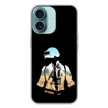 Силиконовый чехол с картинкой "Герой Pubg" на iPhone 16 Plus – Пубг мен