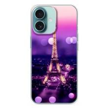 Чохол Ейфелева Вежа на iPhone 16 Plus – Париж башня
