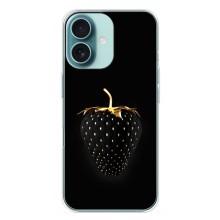 Чохол з зображенням смачної їжі для iPhone 16 Plus – Чорна полуниця