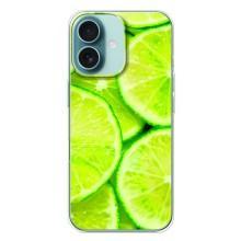 Чохол з зображенням смачної їжі для iPhone 16 Plus – Лайм