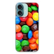 Чохол з зображенням смачної їжі для iPhone 16 Plus – Різнокольорові M&M'S