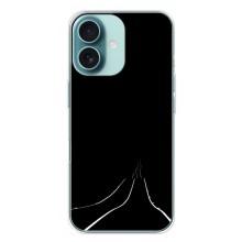 Чехол с картинками на черном фоне для iPhone 16 Plus – Дорога