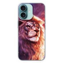 Чехол с картинкой на iPhone 16 Plus – Красочный ЛЕВ