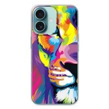 Чехол с картинкой на iPhone 16 Plus – Яркий Лев