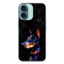 Бампер для iPhone 16 Plus с картинкой "Песики" – Собака Мопс
