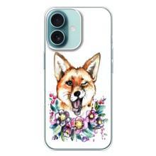 Чехол с Лисичкой для iPhone 16 Plus – Хитрая лиса