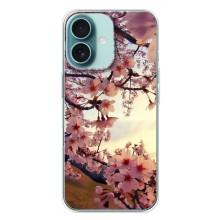 Чохол з картинкою Сакури на iPhone 16 Plus – Квітуча сакура