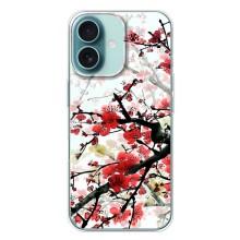 Чохол з картинкою Сакури на iPhone 16 Plus – Гарна Сакура