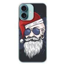 Чехол Санта Клаус для iPhone 16 Plus – Рождественский МЕН
