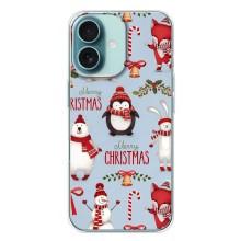 Чехол Санта Клаус для iPhone 16 Plus – Рождественский