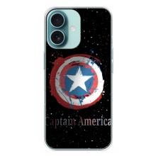 Чохол с Щітом Капітана Америки на iPhone 16 Plus – Щит Капітана