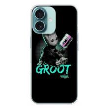 Чохол Супергерої Марвел на Айфон 16 Плюс – Groot