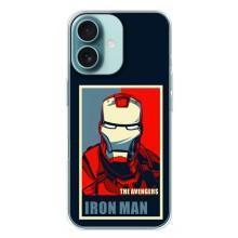 Чехол Супергерой Железный человек на iPhone 16 Plus – Art Iron man