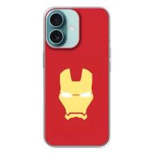 Чехол Супергерой Железный человек на iPhone 16 Plus – Man