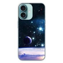 Чохол (ТПУ) з планетами на iPhone 16 Plus – Космічний вид