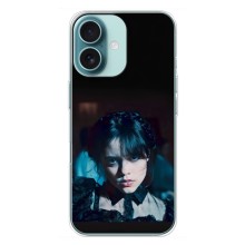 Чехлы Венсдей на iPhone 16 Plus Уэнсдей (AlphaPrint) (взгляд Уэнздей)