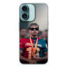 Чехол с футболистом Ламин Ямаль iPhone 16 Plus (Ямаль Барса)