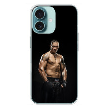 Чехол с картинкой Александр Усик для iPhone 16 Plus – Усик на черном