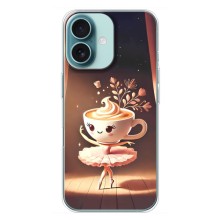 Чехол с мемом Тралалело тралала на iPhone 16 Plus (Балерина капучина)