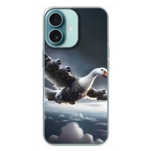 Чехол с мемом Тралалело тралала на iPhone 16 Plus (Бомбардини гусини)