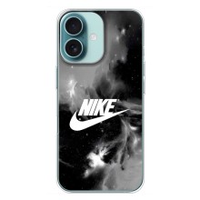 Чехол с логотипом Найк на iPhone 16 Plus (Найк дымчатый)