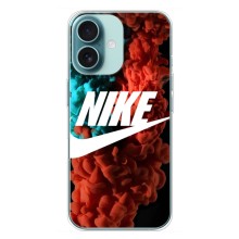 Чехол с логотипом Найк на iPhone 16 Plus (Найк лого)