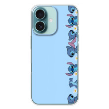 Чохол з принтом Стіч на iPhone 16 Plus (Стіч фон)