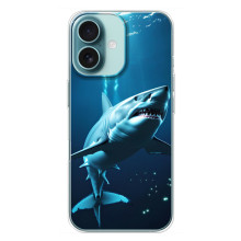 Чохол з картинкою 'Хижаки' для iPhone 16 Plus (Акула)