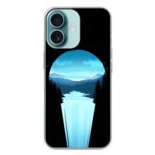 Літній Чохол на iPhone 16 Plus – Синій Водоспад
