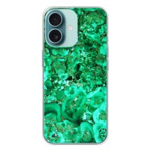 Мраморний чехол на iPhone 16 Plus (VPrint) (Салатовий Мрамор)