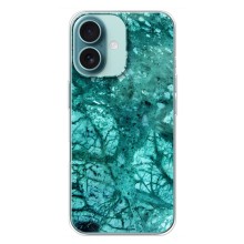 Мраморний чехол на iPhone 16 Plus (VPrint) (Зелений мрамор)