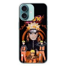 Naruto Anime Чехлы для Айфон 16 Плюс (AlphaPrint) – Наруто из Аниме
