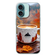 Чохол з унікальним дизайном 'Осінь з кавою' для iPhone 16 Plus – Кава на природі