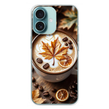 Чохол з унікальним дизайном 'Осінь з кавою' для iPhone 16 Plus – Пряна кава