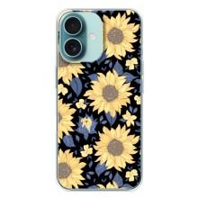 Чехлы с тематикой "ЦВЕТЫ" на iPhone 16 Plus (красивые цветы)