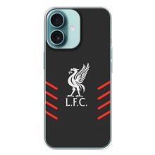 Силиконовые Чехлы принт Футбол на iPhone 16 Plus – Эмблема Liverpool