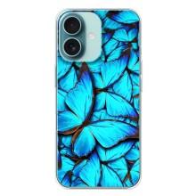 Силіконовий бампер з картинкою звірів для iPhone 16 Plus (Крила метеликів)