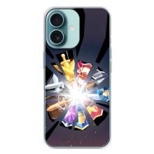 Силіконовий Чохол (атрибутика Клеш Роял) для iPhone 16 Plus – Клани