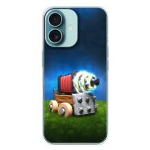 Силіконовий Чохол (атрибутика Клеш Роял) для iPhone 16 Plus – Гармата