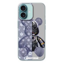 Силиконовый чехол для iPhone 16 Plus – Медведь Louis Vuitton