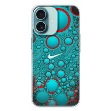 Силиконовый Чехол на iPhone 16 Plus с картинкой Nike (Найк зеленый)