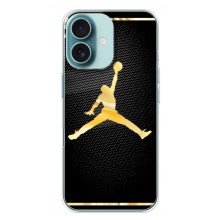 Силиконовый Чехол Nike Air Jordan на Айфон 16 Плюс (Джордан 23)