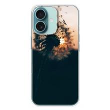 Силиконовый Чехол с одуванчиками на iPhone 16 Plus – Красивый одуванчик