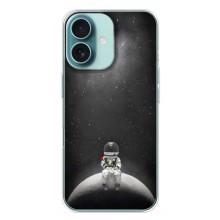 Силіконовый Чохол з принтом "Космонавти" на iPhone 16 Plus – Космонавт романтик