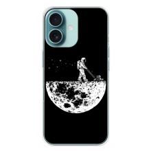 Силіконовый Чохол з принтом "Космонавти" на iPhone 16 Plus – Космонавт