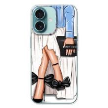 Силиконовый Чехол на iPhone 16 Plus с картинкой Стильных Девушек – Мода
