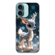 Яскравий чохол для iPhone 16 Plus з Зимові Оленята (Блискуче оленятко)